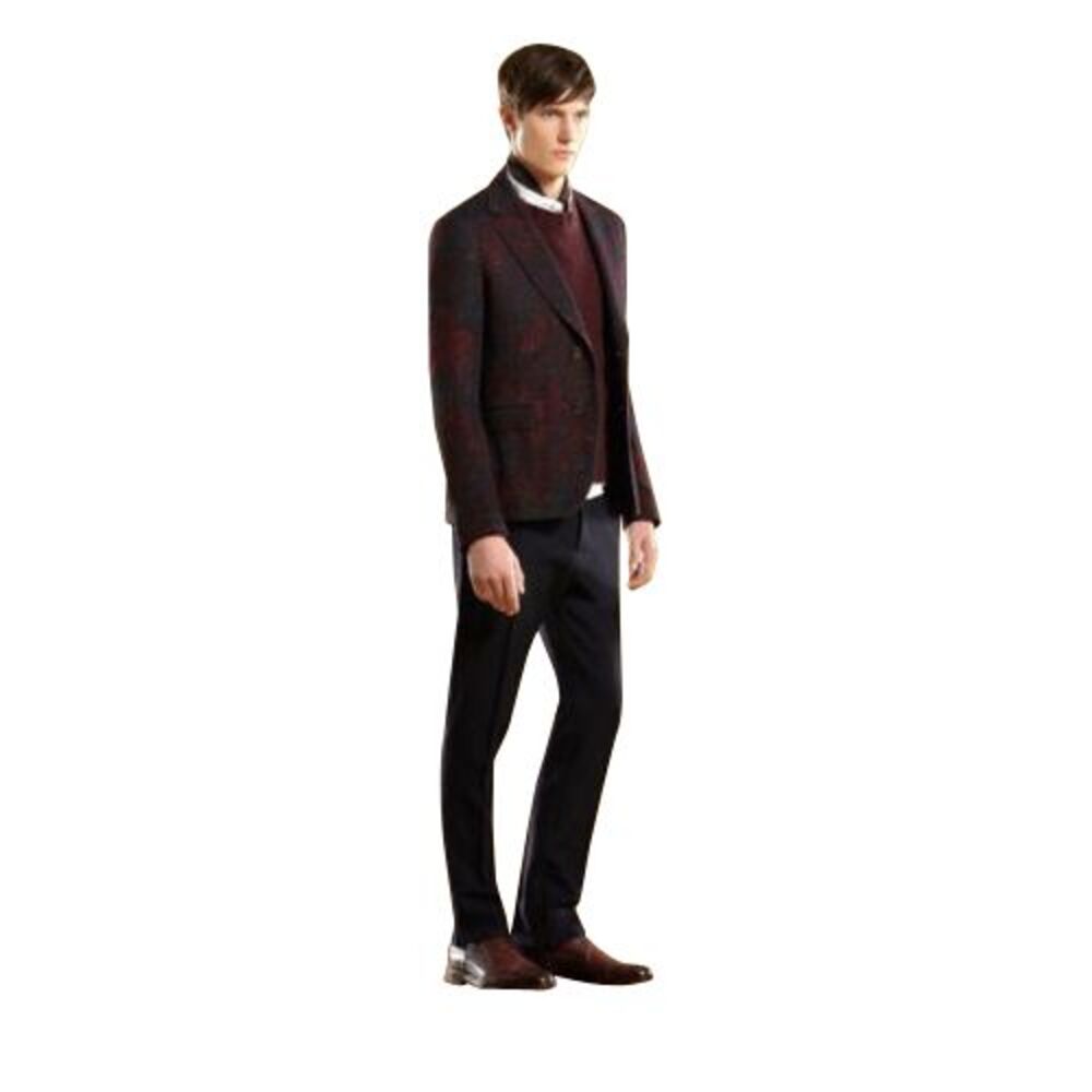 Gucci Men's Multi-Color Runway Sketch-Printed Flannel Dandy Jacket (G 50R / US - Picture 5 of 12